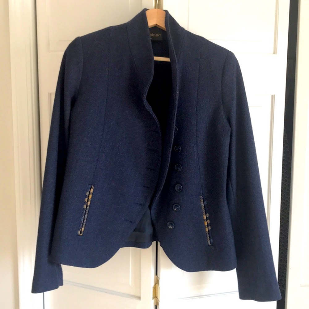 Irish designer tweed wool jacket